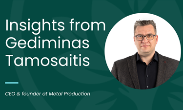 Collaboration and financing of food and biotech sectors: Insights from Gediminas Tamosaitis, CEO & founder at Metal Production